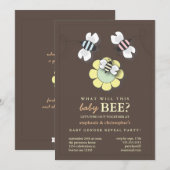 Invitation Joyeux Couples de la famille des abeilles Fête de  (Devant / Derrière)