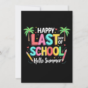 Invitation Joyeux Dernier Jour De L'École Bonjour Été