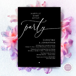 Invitation Joyeux dîner de mariage et soirée dansante pour to