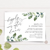 Invitation Joyeux dîner "pour toujours", Fugue, Verdure