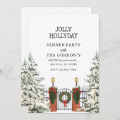 Invitation Joyeux dîner saint joyeux (Devant / Derrière)