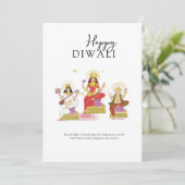 Invitation Joyeux diwali (Debout devant)