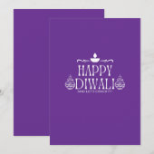 Invitation Joyeux Diwali | Crack it 2024 (Devant / Derrière)