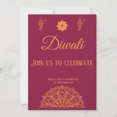 Invitation Joyeux Diwali Party (Dos)