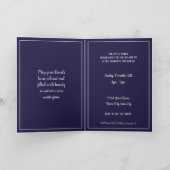 Invitation Joyeux Diwali Vibrant Peacock Festival des lumière (Intérieur)