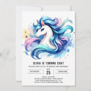 Invitation Joyeux Enfants Cheval Anniversaire