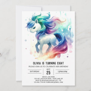 Invitation Joyeux Enfants Cheval Anniversaire