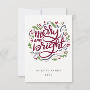 Invitation Joyeux et brillant jour férié