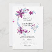 Invitation Joyeux et brillant Mariage de Noël (Devant)