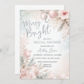 Invitation Joyeux et brillant Snowflake ornement douche nupti (Devant / Derrière)