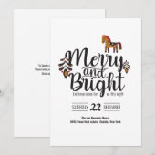 Invitation Joyeux et lumineux (Devant / Derrière)