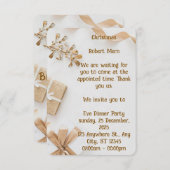 Invitation Joyeux et lumineux, Ensemble ce soir (Devant / Derrière)