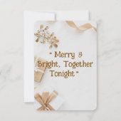 Invitation Joyeux et lumineux, Ensemble ce soir (Dos)