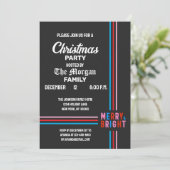 Invitation Joyeux et lumineux Joyeux Noël (Debout devant)