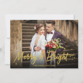 Invitation Joyeux et lumineux Noël de Noël (Devant)