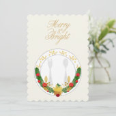 Invitation Joyeux et souper de Noël (Debout devant)
