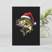 Invitation Joyeux Fishmas Santa Amateurs de Pêche Drôle de Pê (Debout devant)