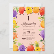 Joyeux Fruit Thème Anniversaire