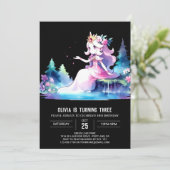 Invitation Joyeux Fun Princess Anniversaire (Debout devant)