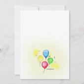 Invitation Joyeux garçon anniversaire (Dos)