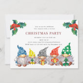 Invitation Joyeux Gnomes Fête virtuelle de Noël (Devant)