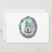 Invitation Joyeux Gnomes Fête virtuelle de Noël (Dos)