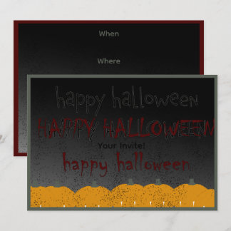 Invitation Joyeux Halloween