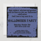 Invitation Joyeux Halloween (Dos)