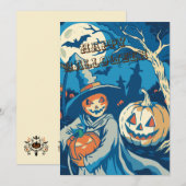 Invitation Joyeux Halloween (Devant / Derrière)