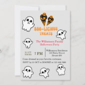 Invitation Joyeux Halloween Boo-licious Party (Devant)