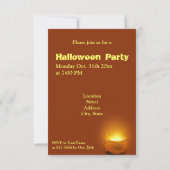 Invitation Joyeux Halloween Chaudron de Sorcière (Dos)