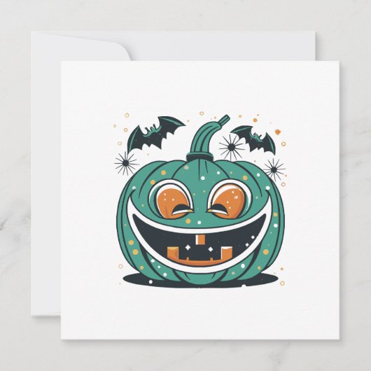 Invitation Joyeux Halloween ! Découpez une citrouille ! (Devant)