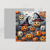 Invitation Joyeux Halloween épouvantable friandise ou farces  (Devant / Derrière)