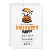 Joyeux Halloween Fantôme & Fête de Citrouille