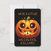 Invitation Joyeux Halloween sorcier (Devant)