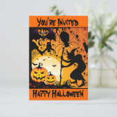 Invitation Joyeux Halloween, tu es invité_ (Debout devant)