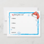 Invitation Joyeux Howliday Cavalier (Dos)