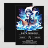 Invitation Joyeux Imaginaire Pirate Anniversaire (Devant / Derrière)