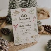 Invitation Joyeux jeu de main tiré de Noël