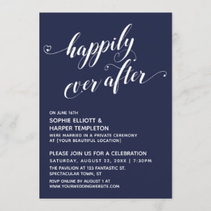 Invitation Joyeux Jour Après Coeur Script Réception Marine