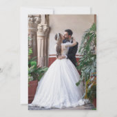 Invitation Joyeux Jour Après La Crème De Fête Réception Flora (Dos)