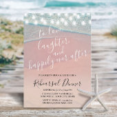 Invitation Joyeux Jour Après Plage Mariage Répétition Dîner