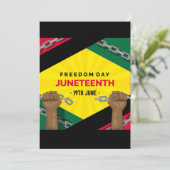 Invitation joyeux jour de la liberté du 19e (Debout devant)