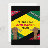 Invitation joyeux jour de la liberté du 19e (Devant / Derrière)