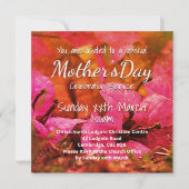 Invitation JOYEUX JOUR DE MÈRE Eglise Service rose floral (Devant)