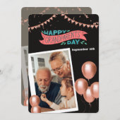 Invitation Joyeux Jour des grands-parents colorés (Devant / Derrière)