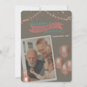 Invitation Joyeux Jour des grands-parents colorés (Dos)