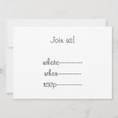 Invitation Joyeux Jour des Présidents (Dos)