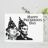 Invitation Joyeux Jour des Présidents (Debout devant)