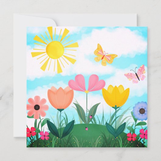 Invitation Joyeux jour d'été (Devant)